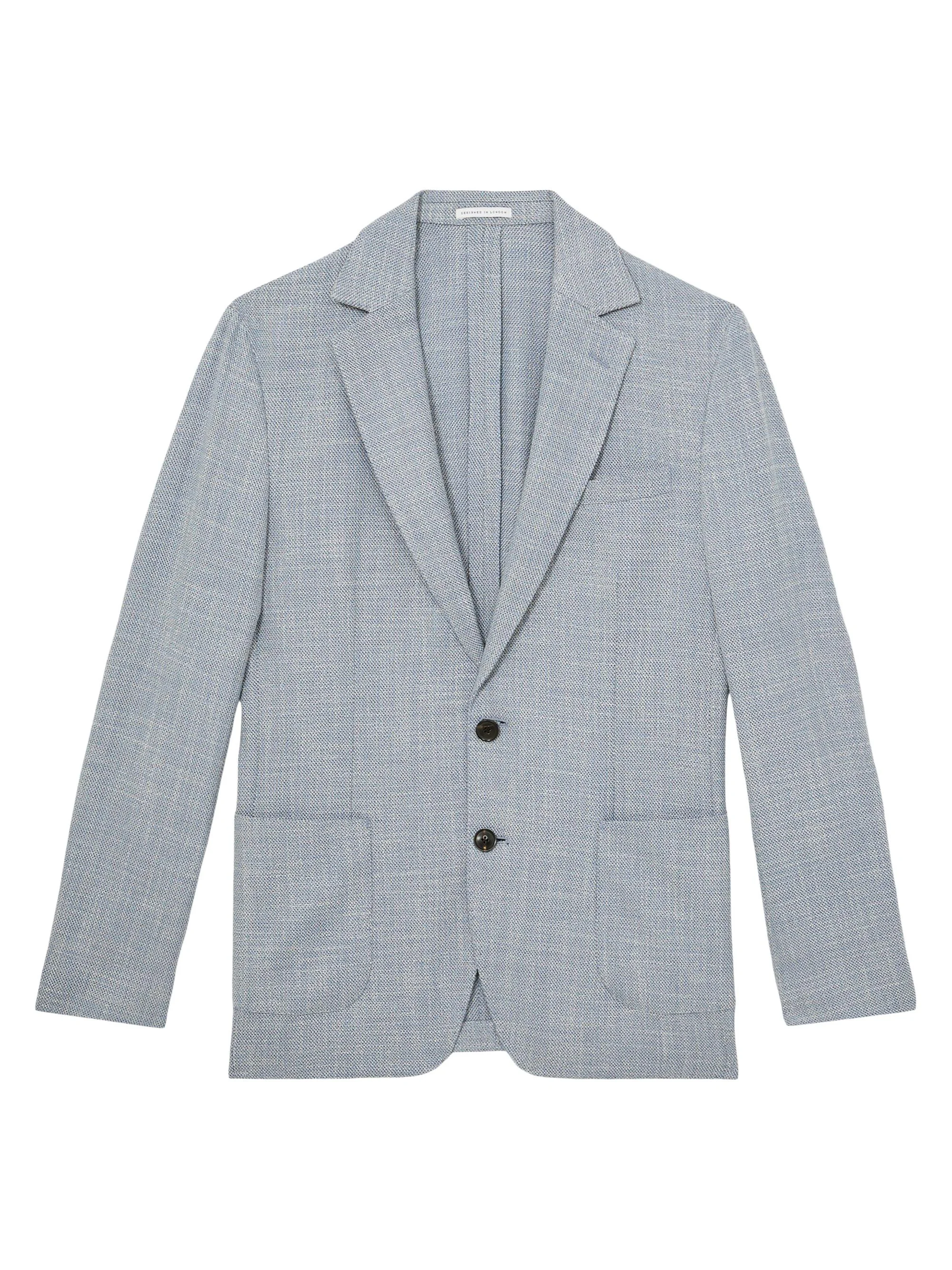 Men's Aphrodite Textured Sport Coat - Soft Blue - 1