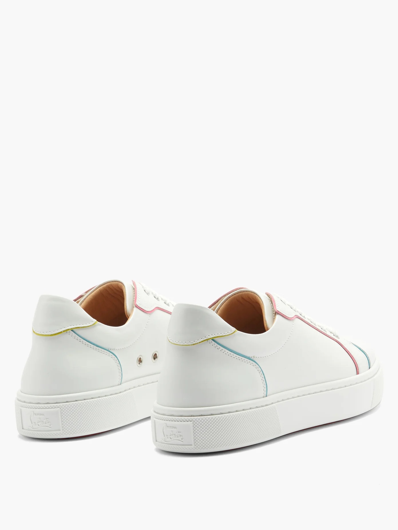 Vierissima painted-edge leather trainers - 4