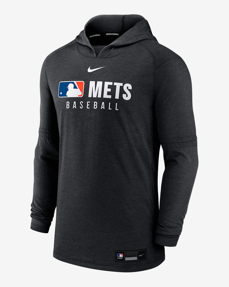 New York Mets Authentic Collection Men's Nike Dri-FIT MLB Pullover Hoodie 1