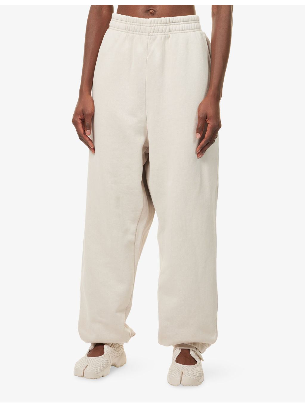 Relaxed-Fit Wide-Leg Cotton-Jersey Jogging Bottoms - 3