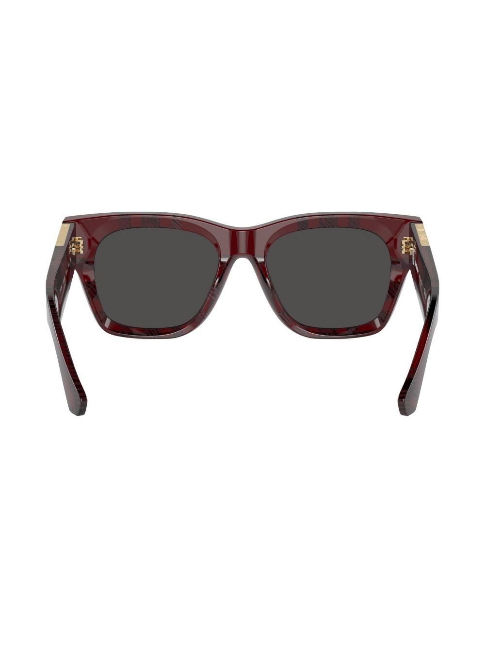 checkered wayfarer-frame sunglasses - 4