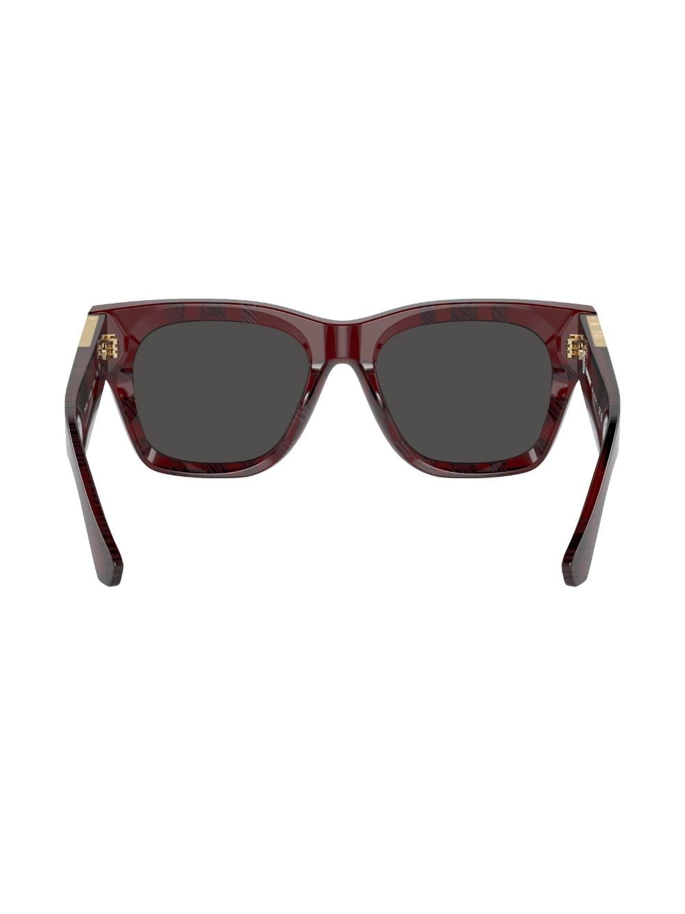 checkered wayfarer-frame sunglasses - 4