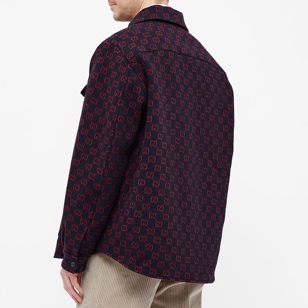 Gucci GG Jacquard Shirt Jacket - 8