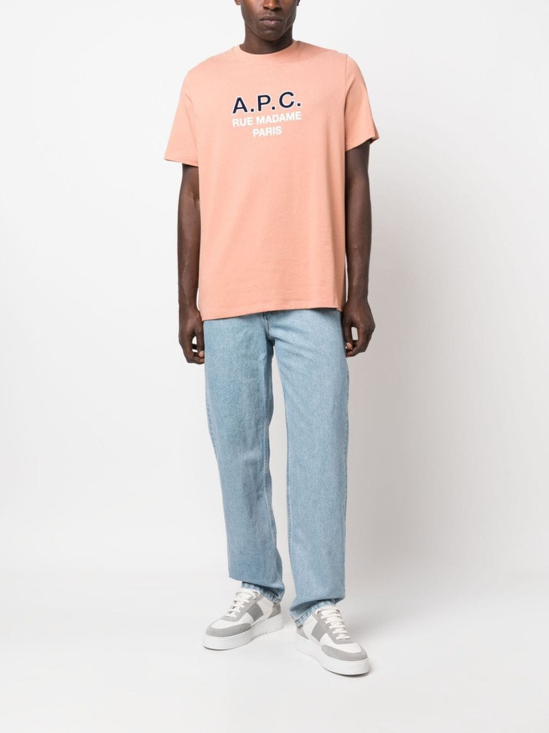 A.P.C. logo-print cotton T-shirt outlook