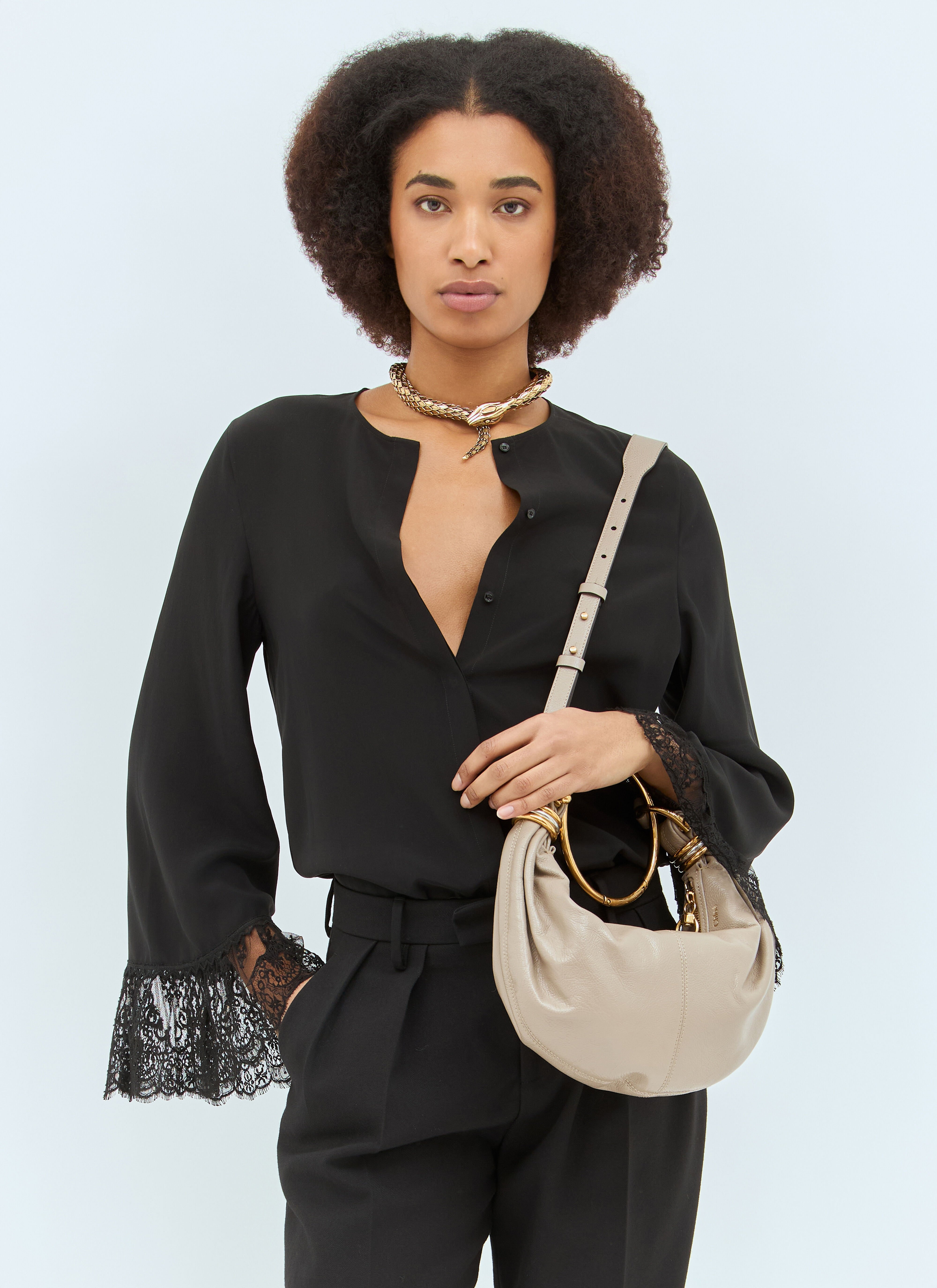 Small Bracelet Hobo Bag - 3