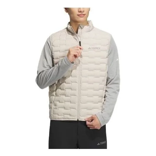 adidas Lightweight Goose Down Woven Baffle Vest 'White' IT8696 - 1