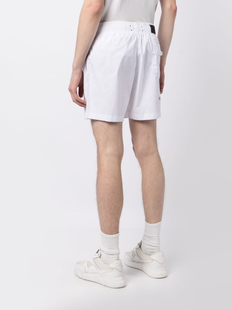 logo-print track shorts - 4