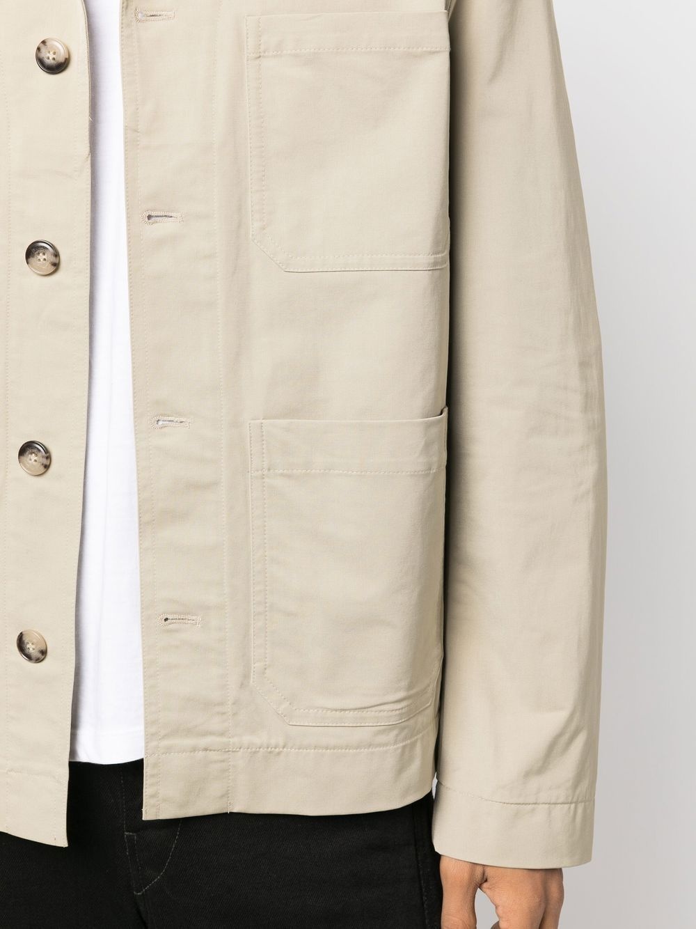 button-down shirt jacket - 5