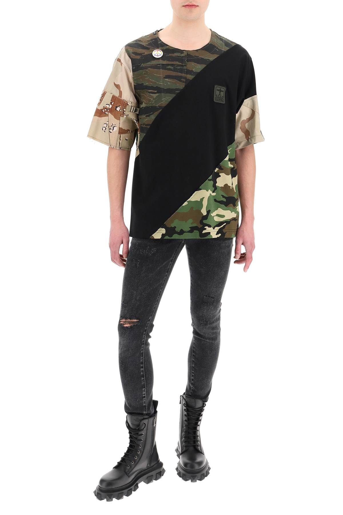 CAMOUFLAGE PATCHWORK T-SHIRT - 2