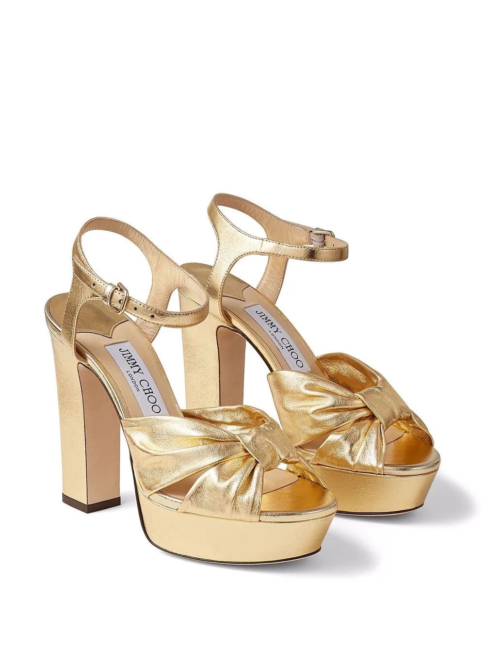 Heloise metallic-effect 120mm sandals - 2
