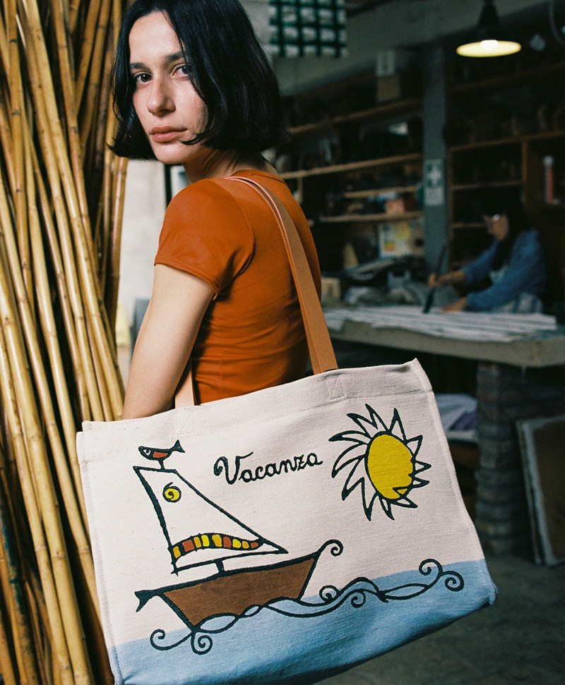 Mansur Gavriel LIMITED EDITION PASCUCCI VACANZA TOTE outlook