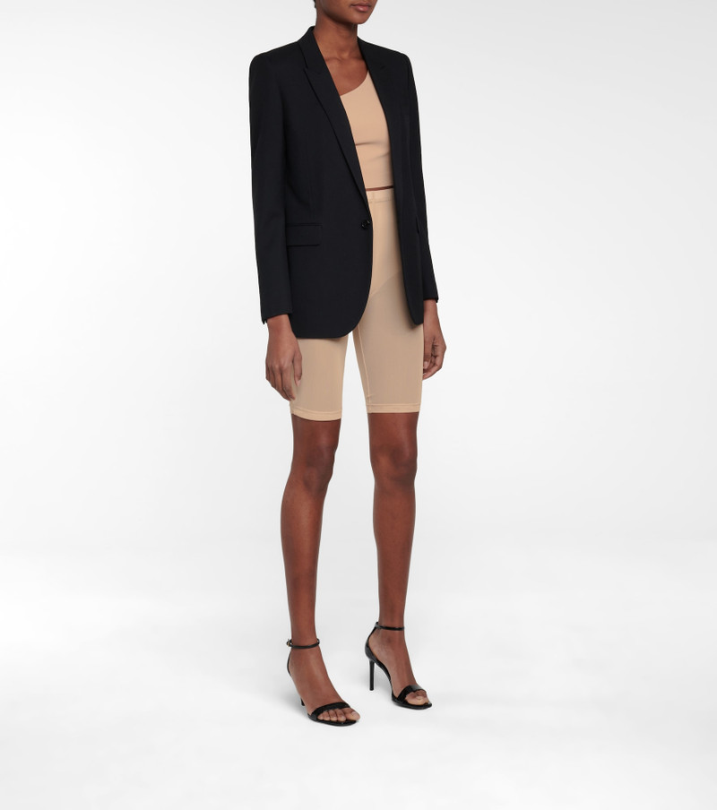 David Koma Mesh jersey shorts outlook