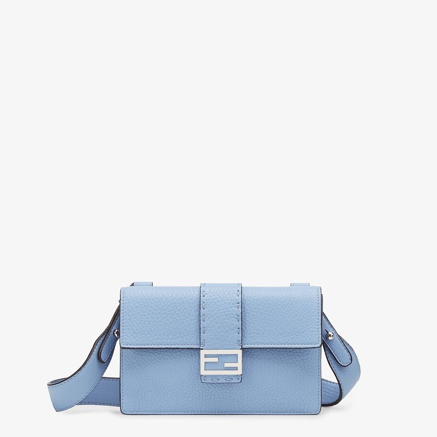 Light blue leather bag - 1