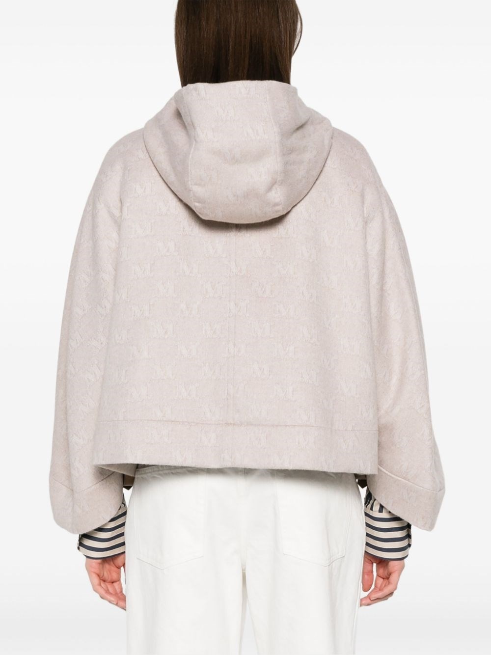 Wool hooded cape - 3