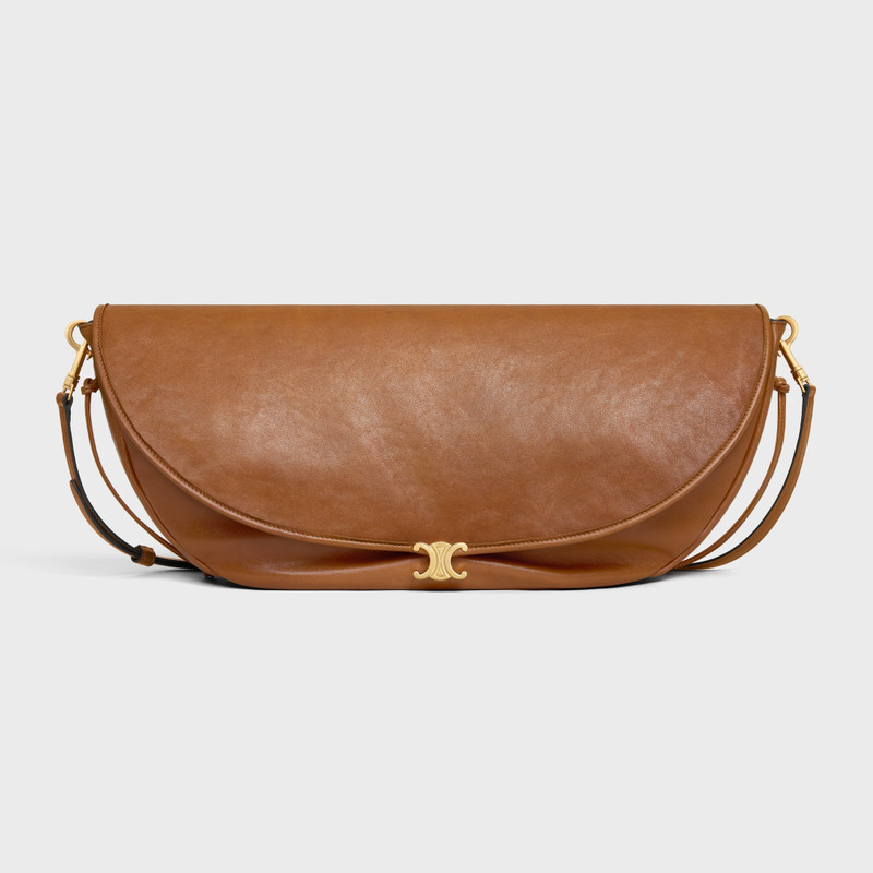 HALFMOON SOFT TRIOMPHE BAG IN SUPPLE SHINY LAMBSKIN 1