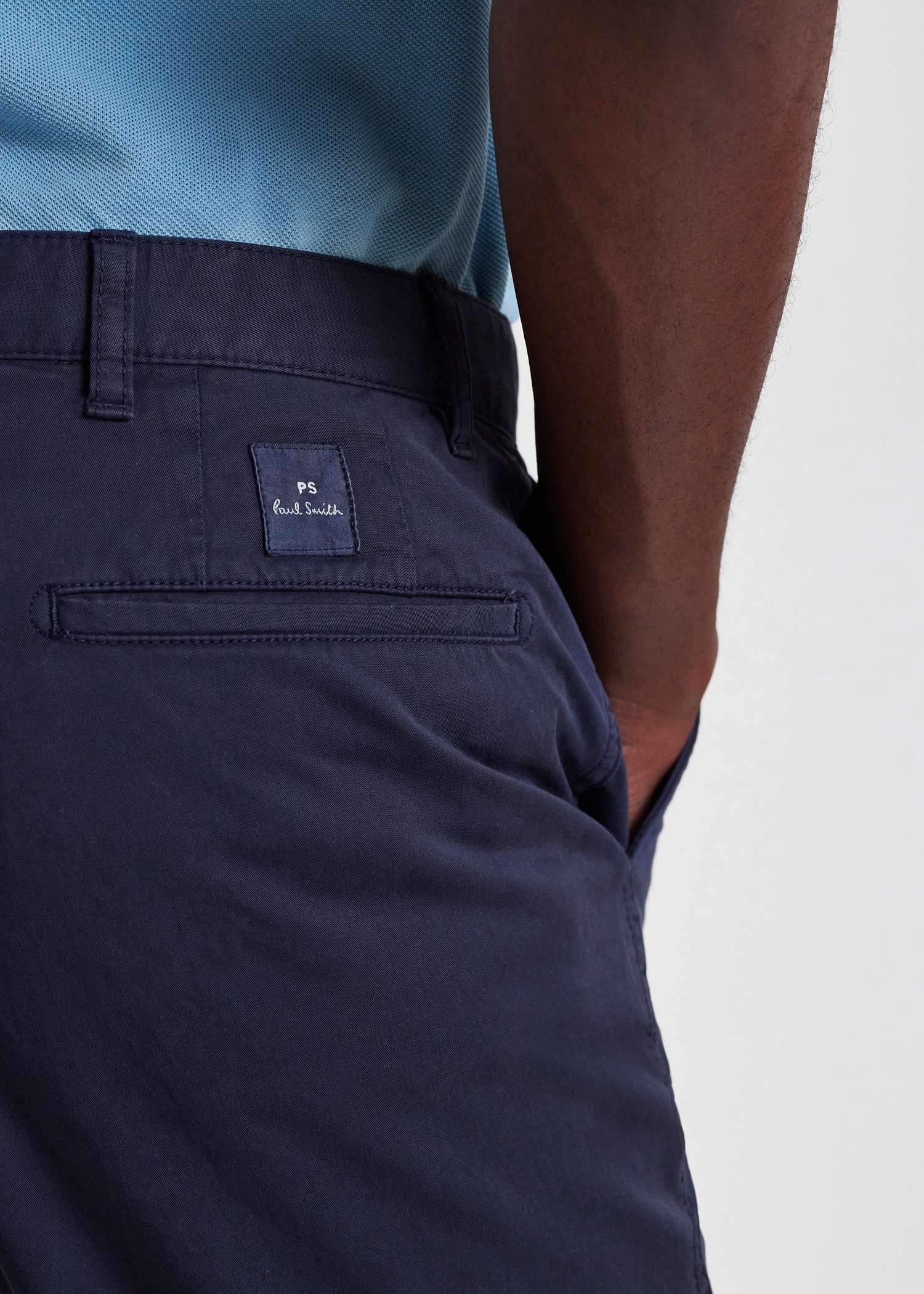 Slim-Fit Navy Cotton Twill Chinos - 8