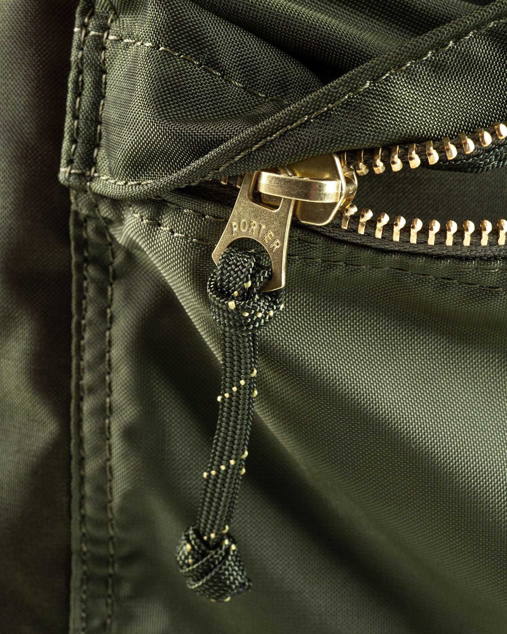 POR-FOR-TOTE-OLV Porter - Yoshida & Co. - Force 2Way Tote Bag - Olive Green - 7