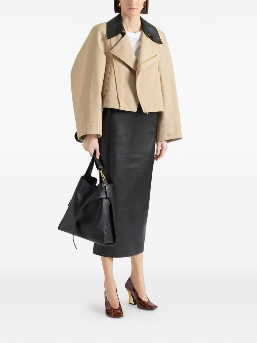 cropped jacket - 2