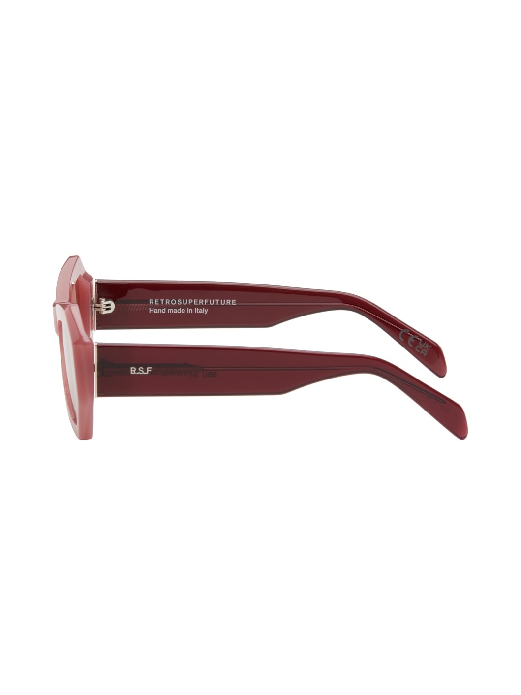 Pink & Burgundy Tempio Sunglasses - 3