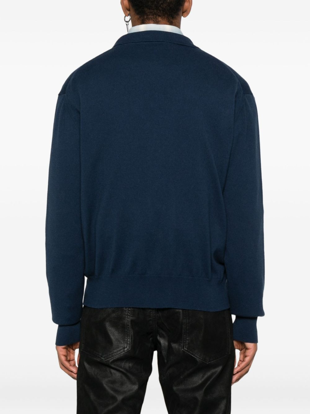 patch-pocket cardigan - 4