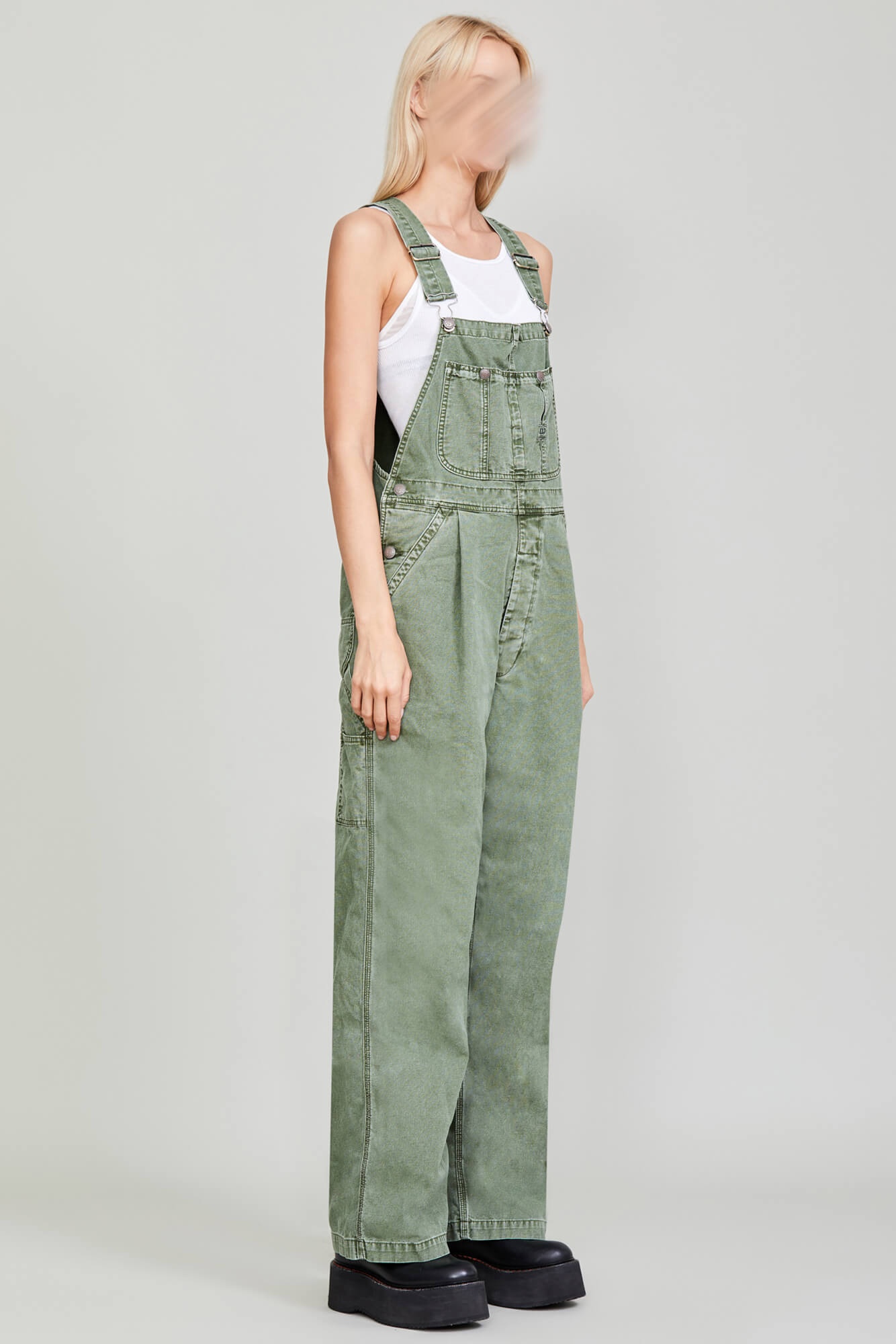 DAMON OVERALL - OLIVE GARMENT DYE - 3