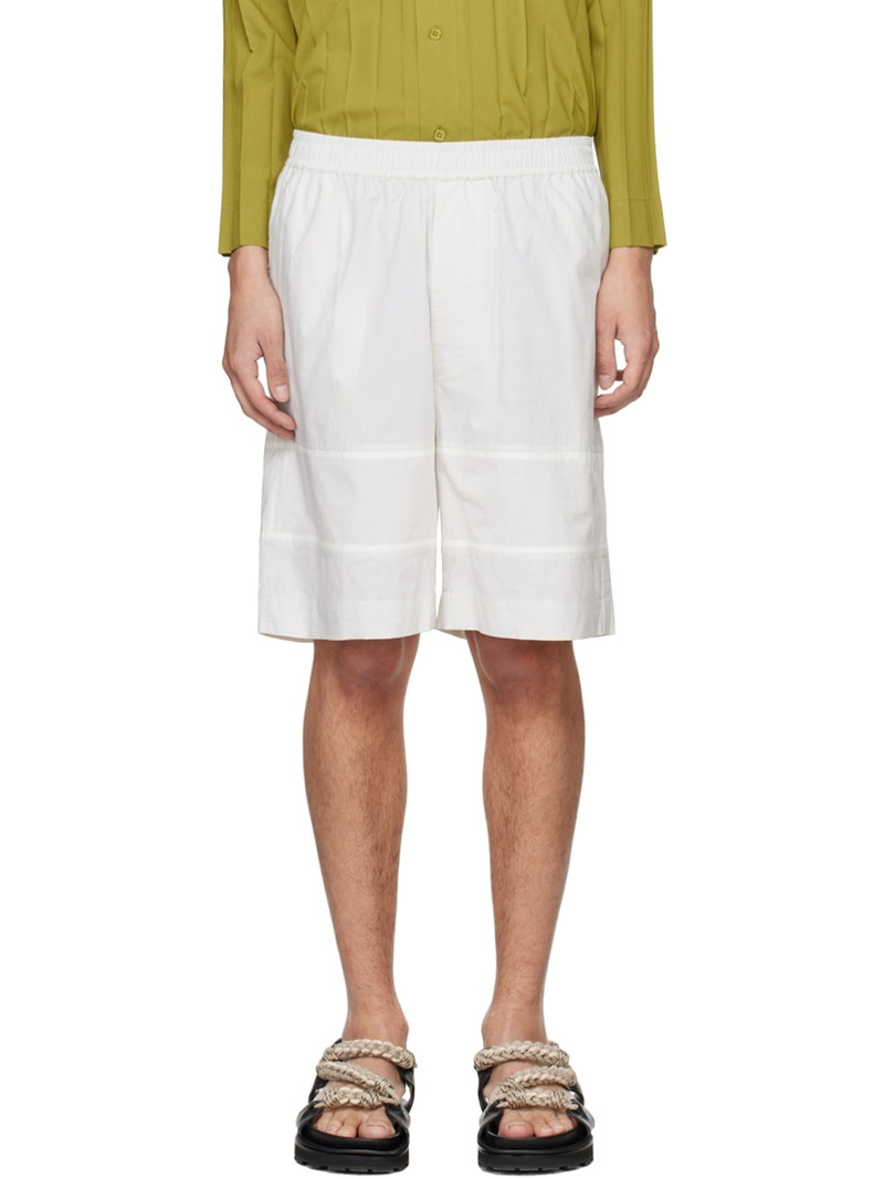 Beige Barrel Shorts 1