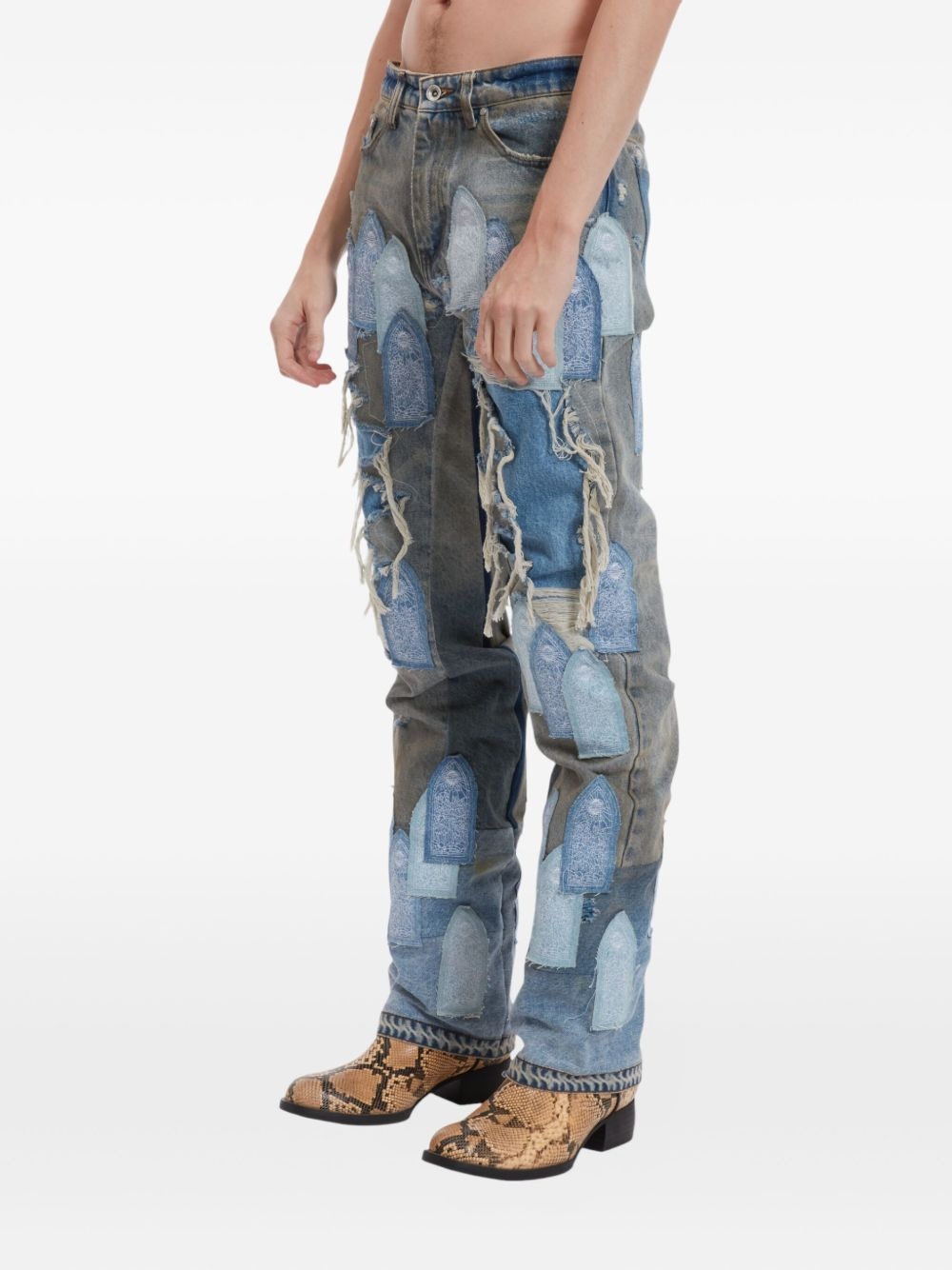 Patched Arch jeans - 3