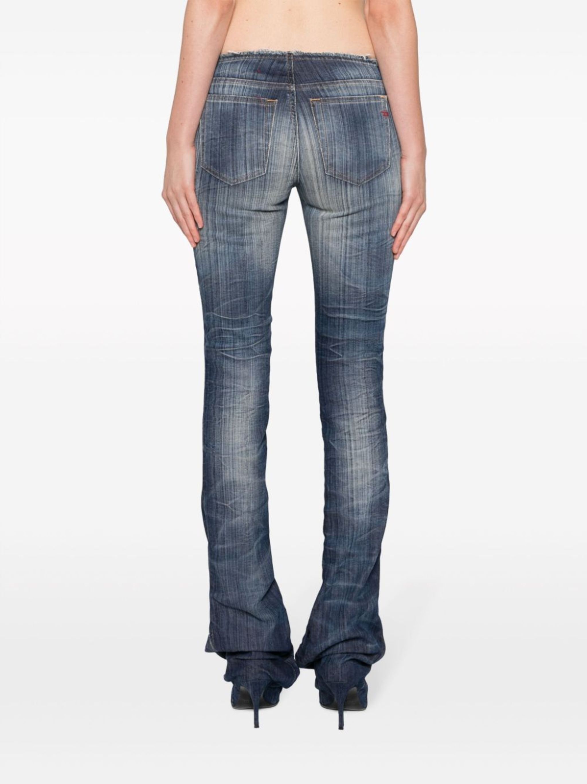 heeled low-rise bootcut jeans - 4