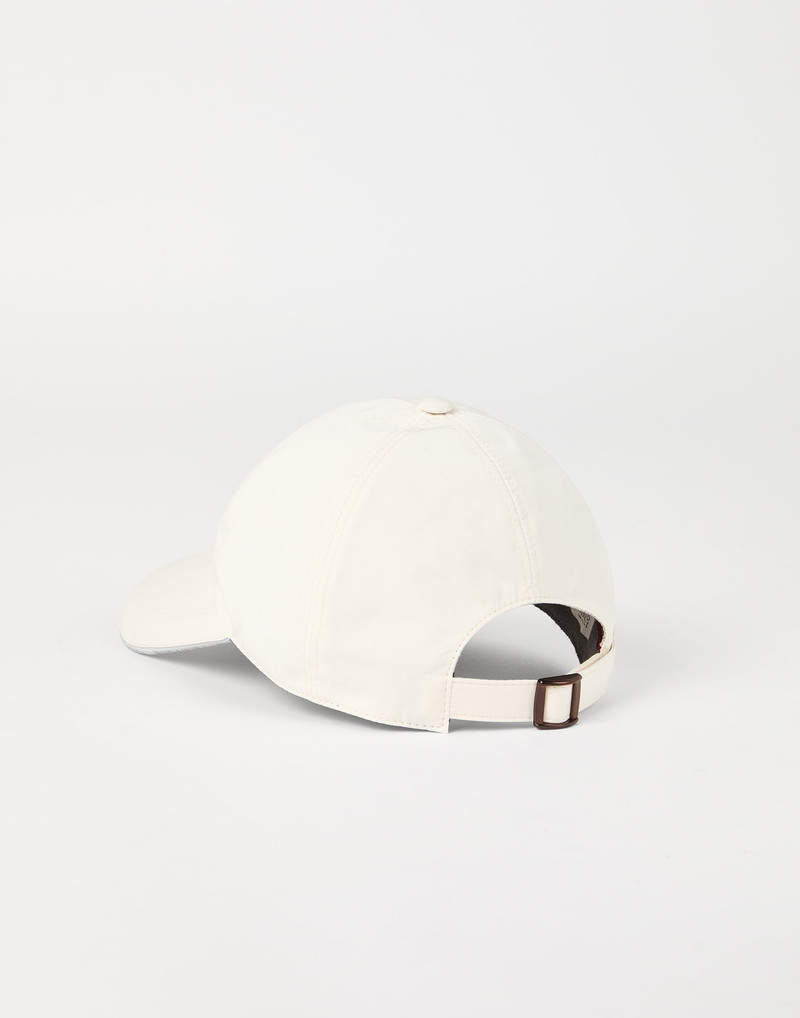 Brunello Cucinelli Water-resistant microfiber baseball cap with embroidered logo outlook