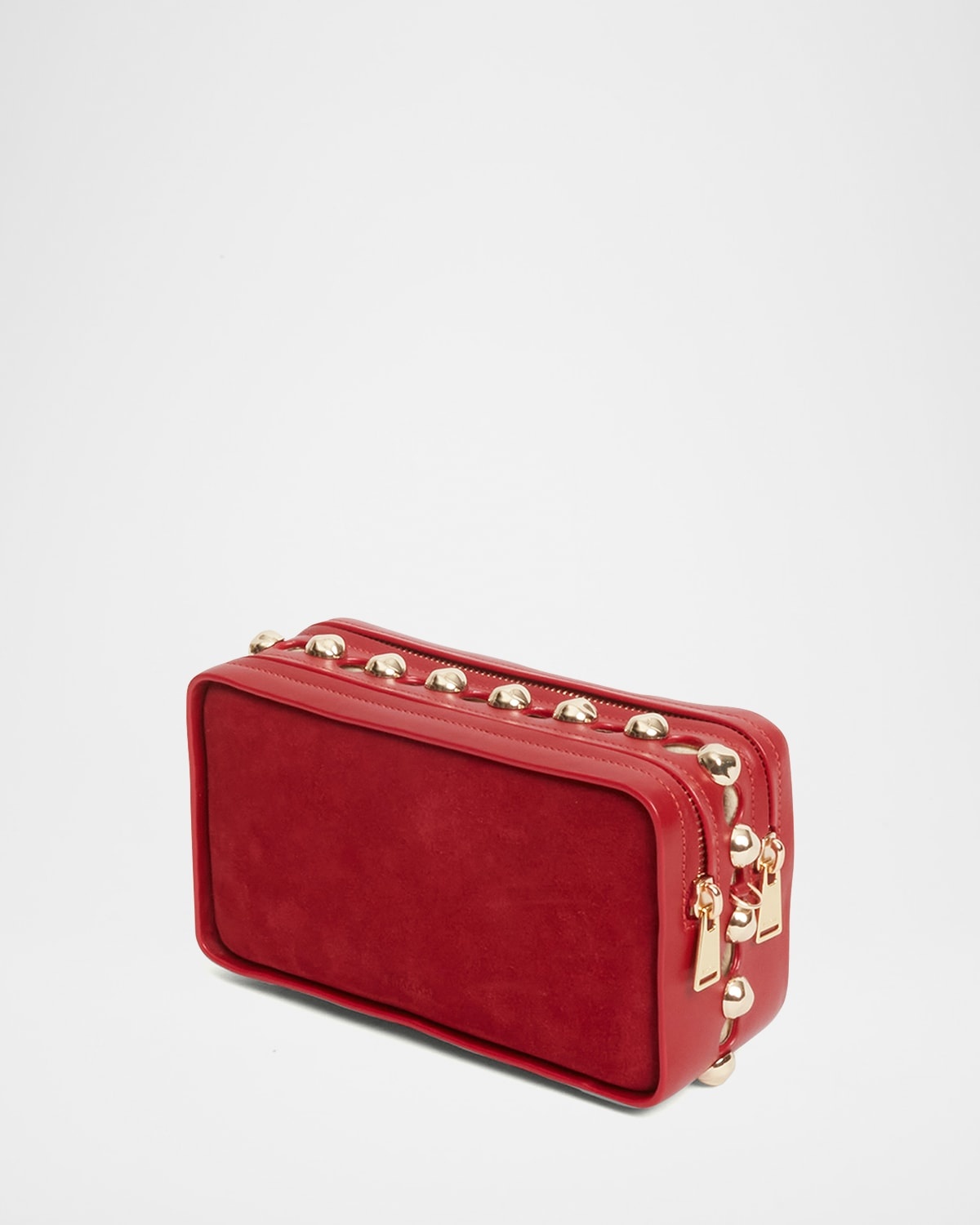 Amaya Studded Suede & Leather Camera Bag - 3