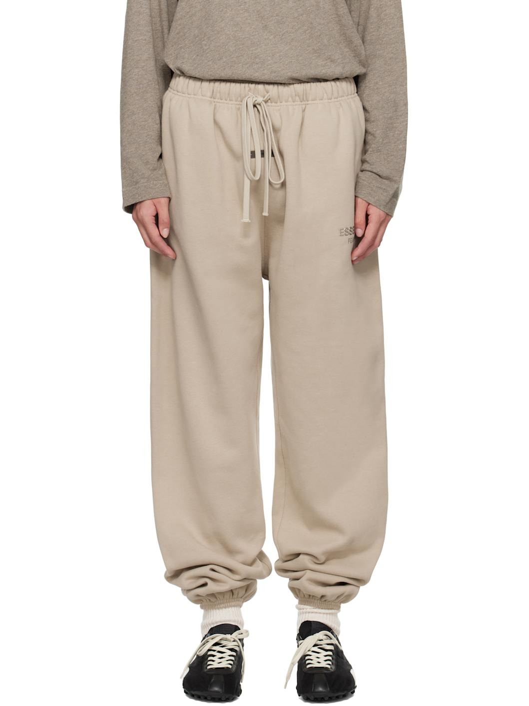 Taupe Classic Sweatpants - 1