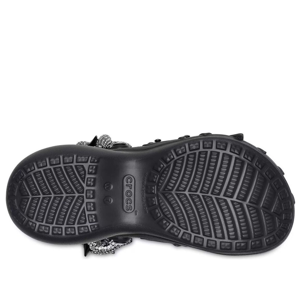 (WMNS) Crocs x Swarovski Classic Bae Clog 'Black' 212453-0LD - 6