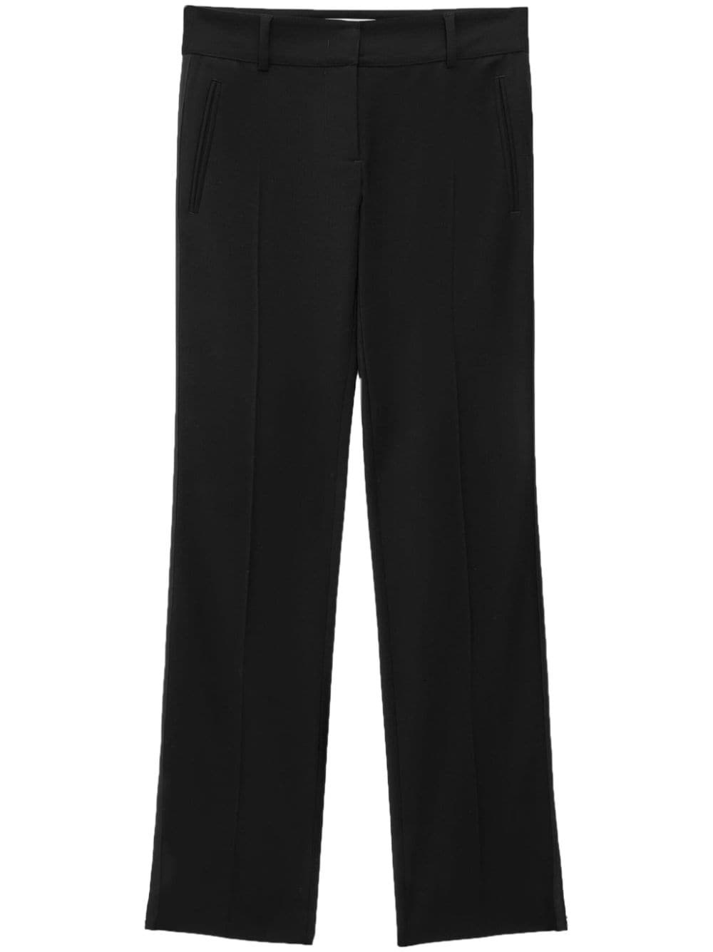 side-zip straight trousers - 1