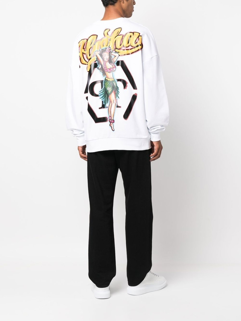 PHILIPP PLEIN Hawaii long-sleeve sweatshirt outlook