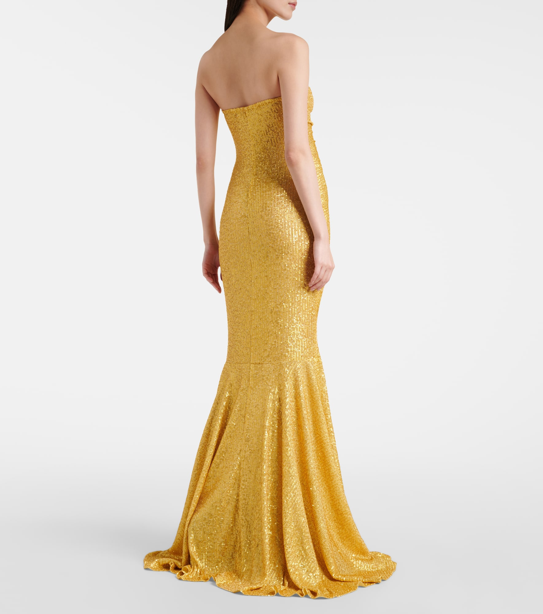 Sequined ruched gown - 3