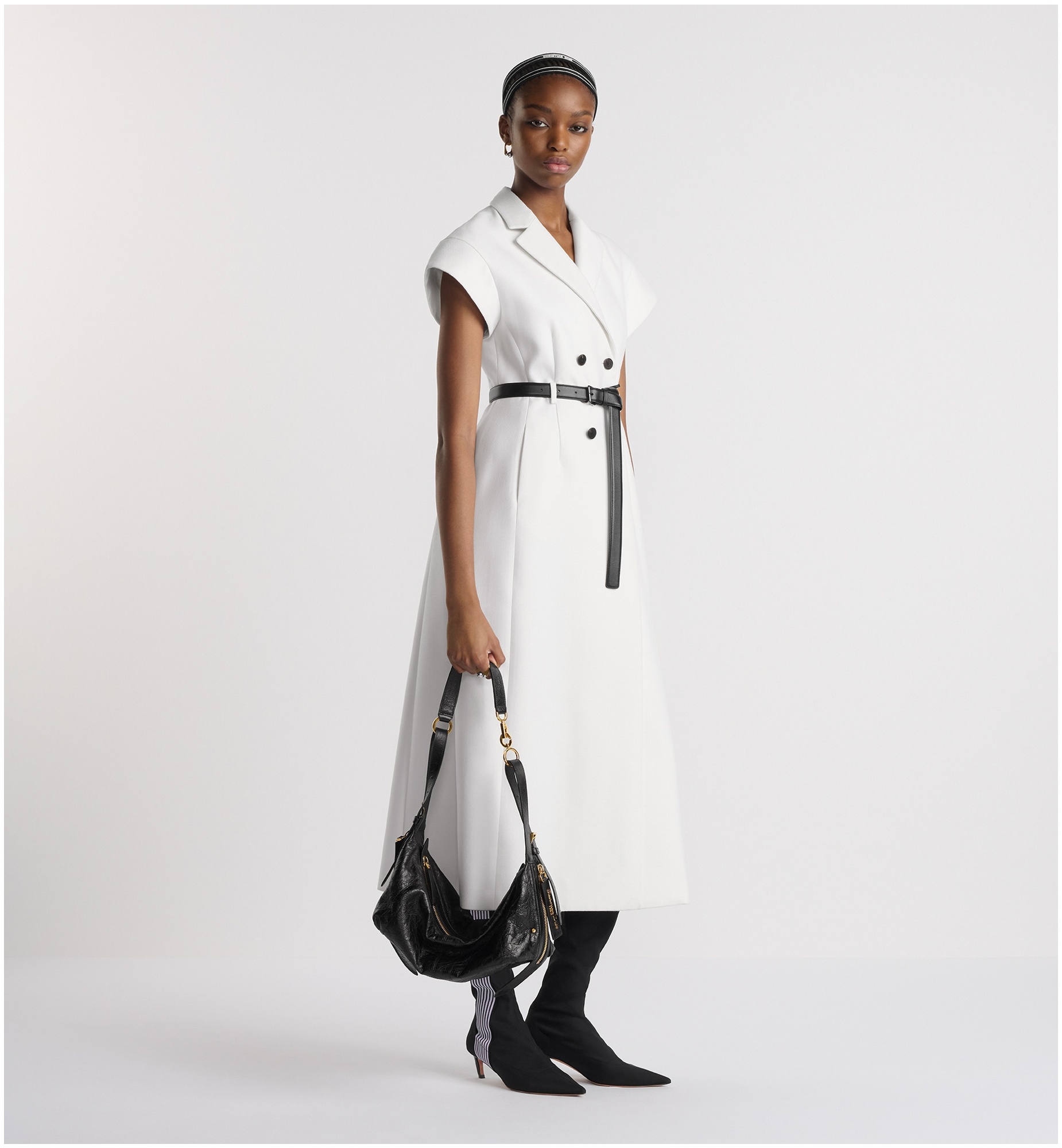 Mid-Length Belted Dress - 2