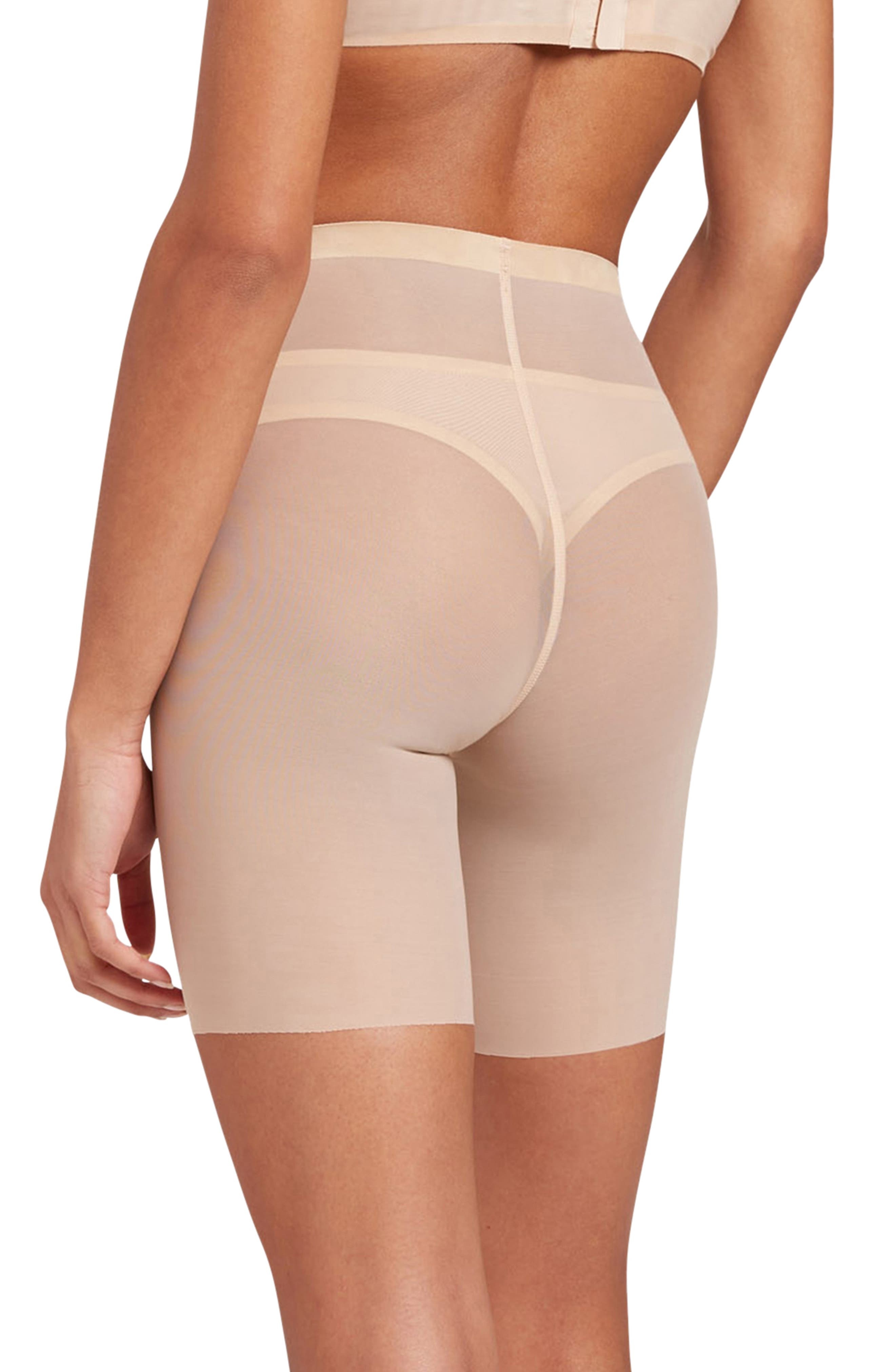 Wolford Tulle Control Shaper Shorts in Clay at Nordstrom - 2