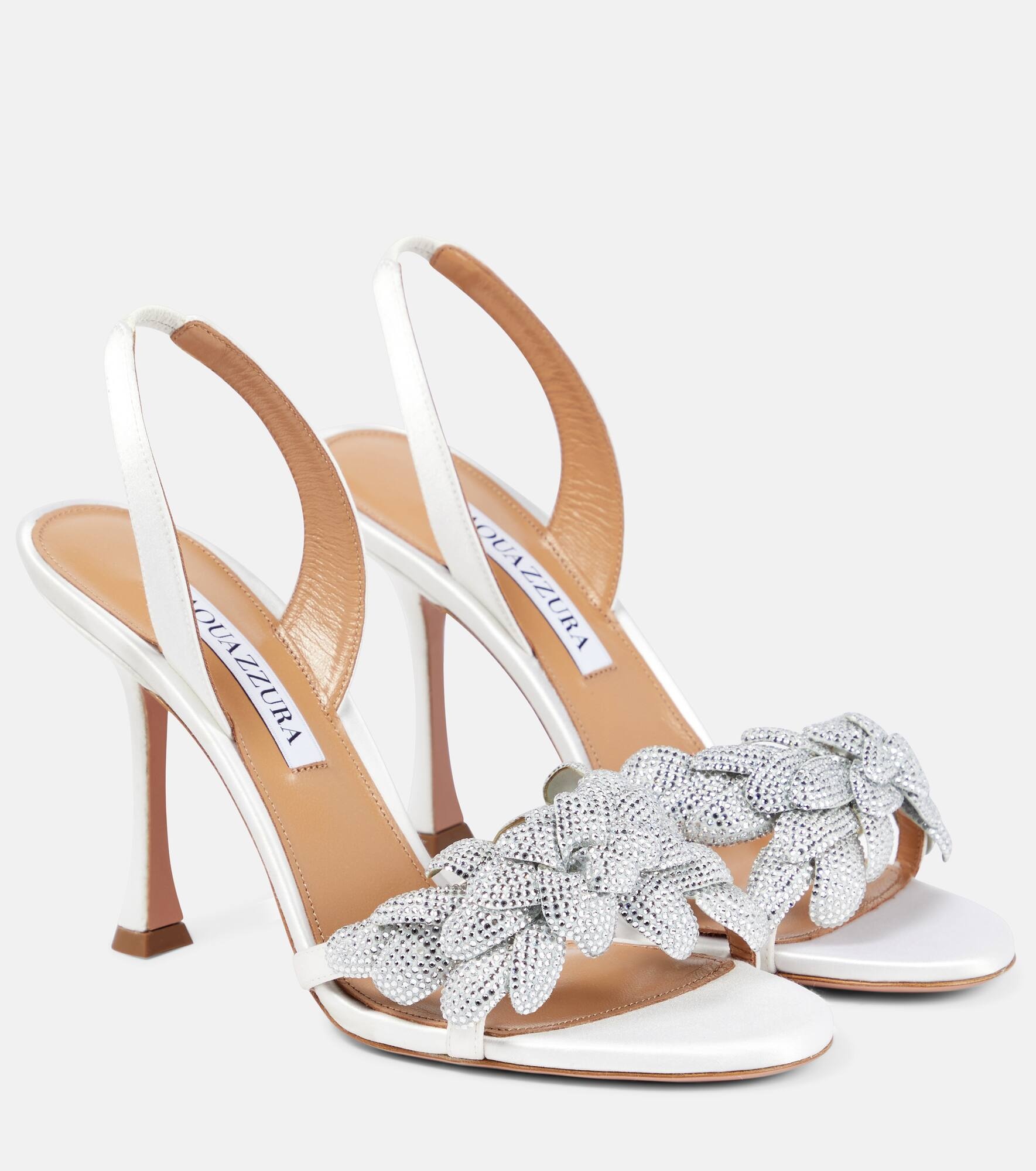 Galactic Flower 95 embellished sandals - 1