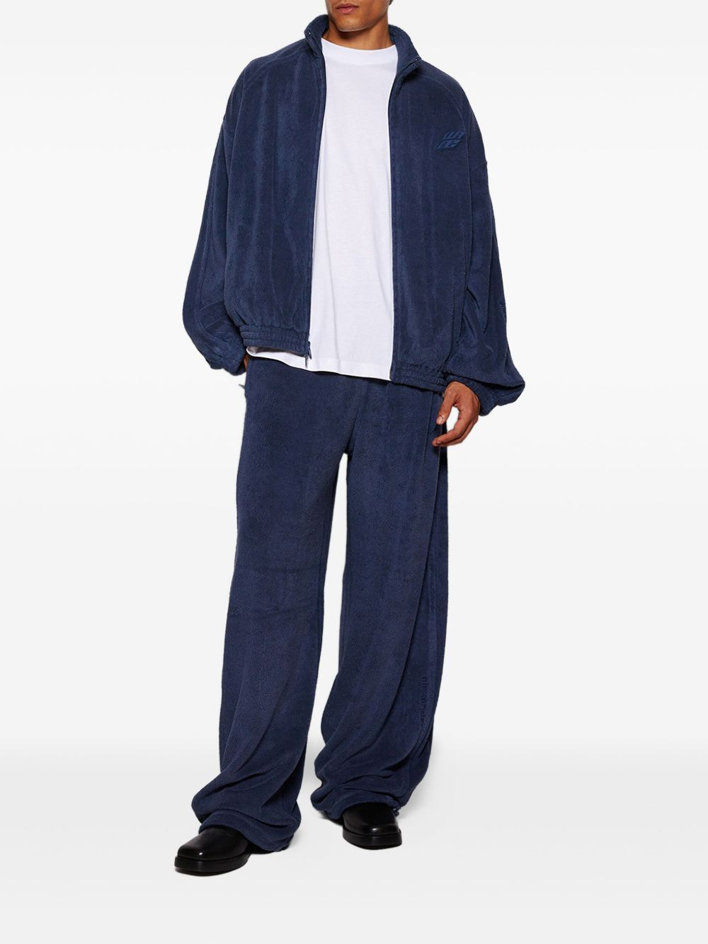 embroidered fleece trousers - 2