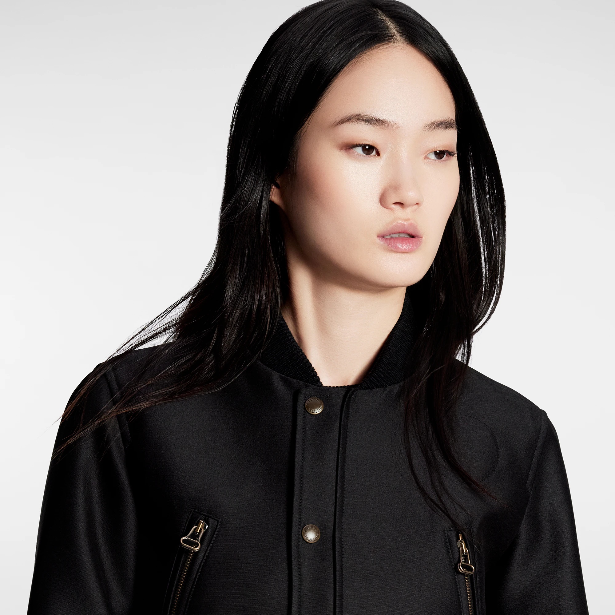 Cropped Mikado Bomber Jacket - 2