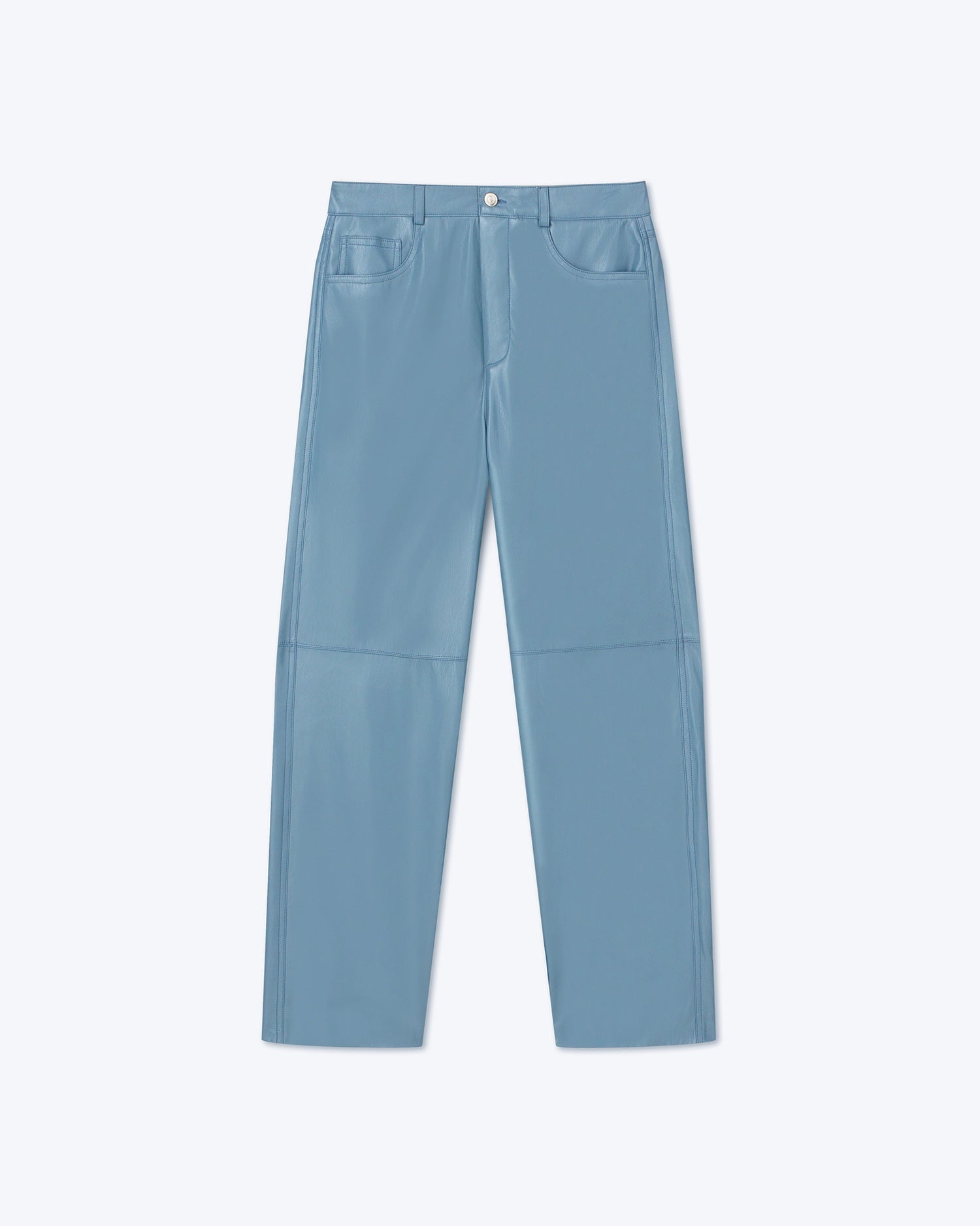 ARIC - OKOBOR™ alt-leather pants - Storm blue - 2