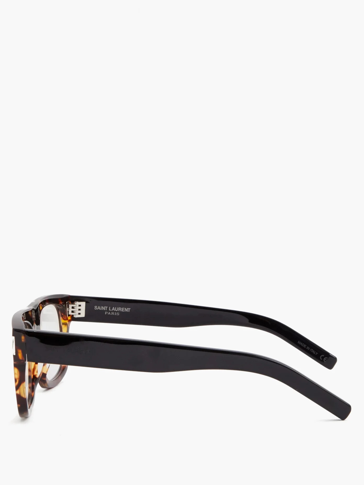 Square tortoiseshell-acetate glasses - 3