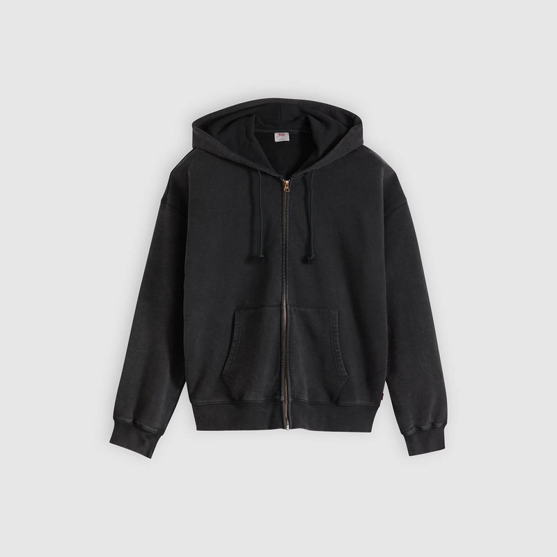 HAYES BOXY GRUNGE WASH FULL-ZIP SWEATSHIRT 5