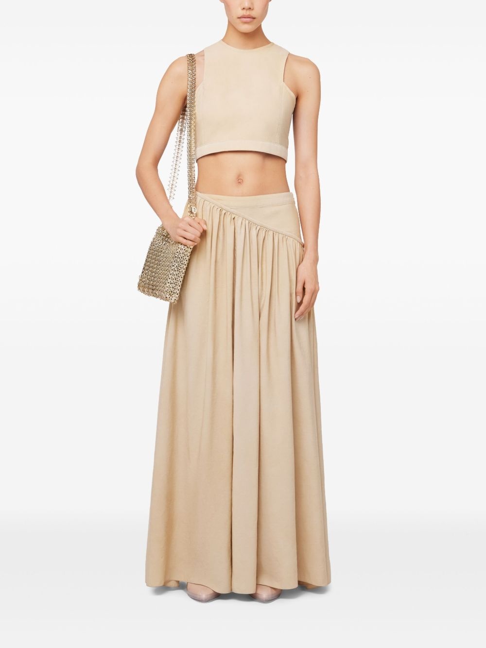 twill maxi skirt - 2