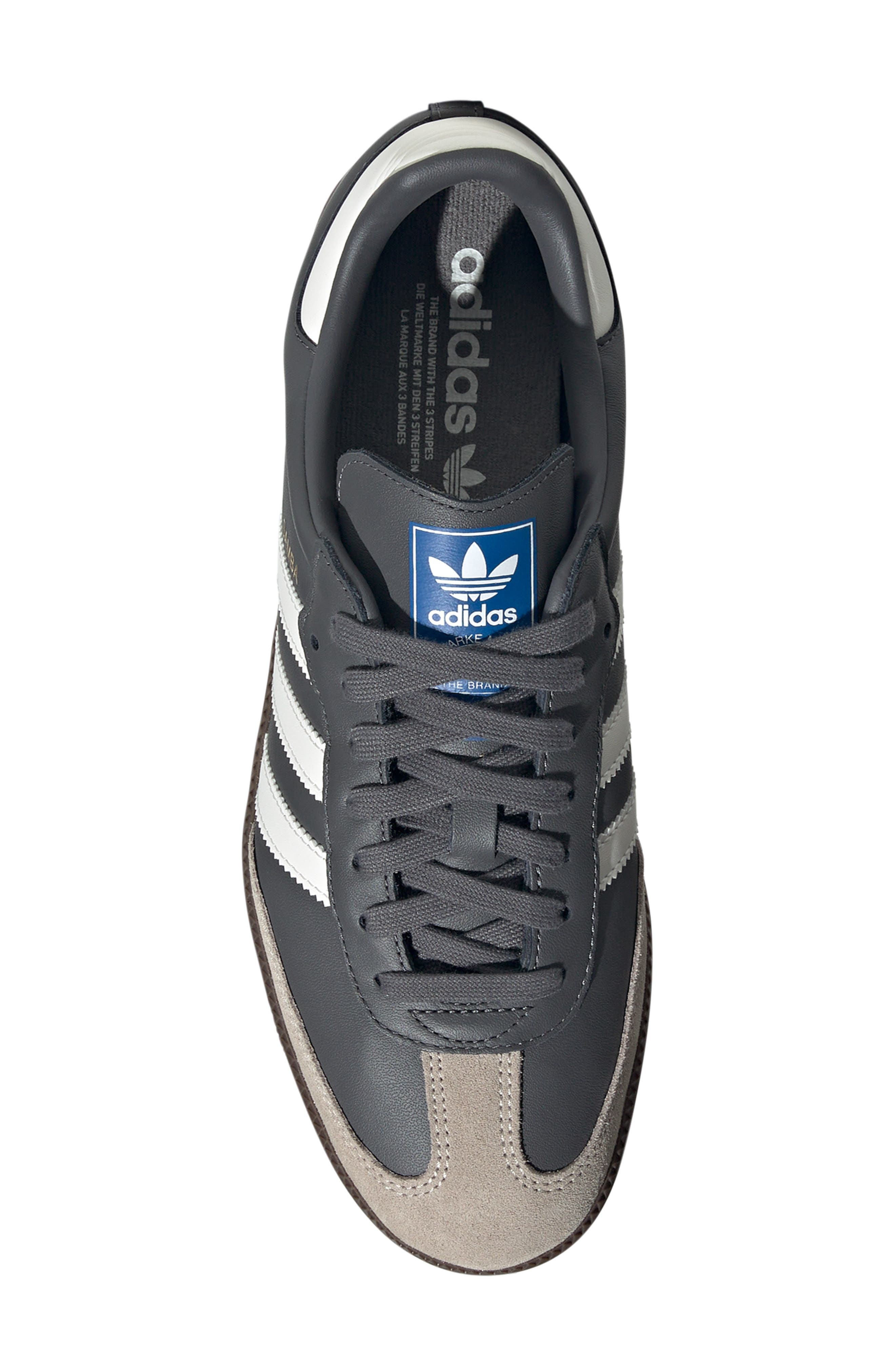 adidas Samba OG Sneaker in Grey/White/Gum at Nordstrom - 4