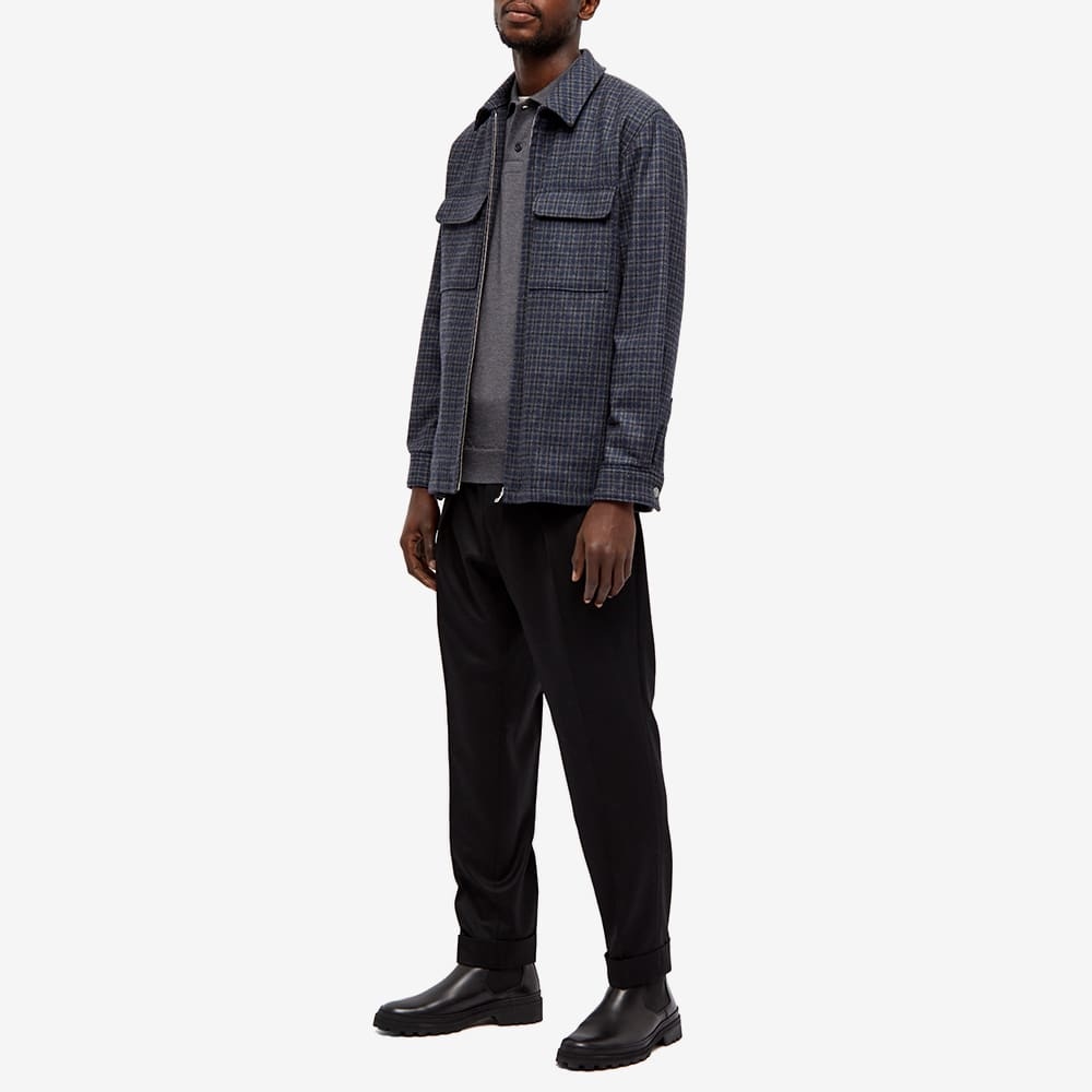 A.P.C. Thibault Check Wool Zip Jacket - 8