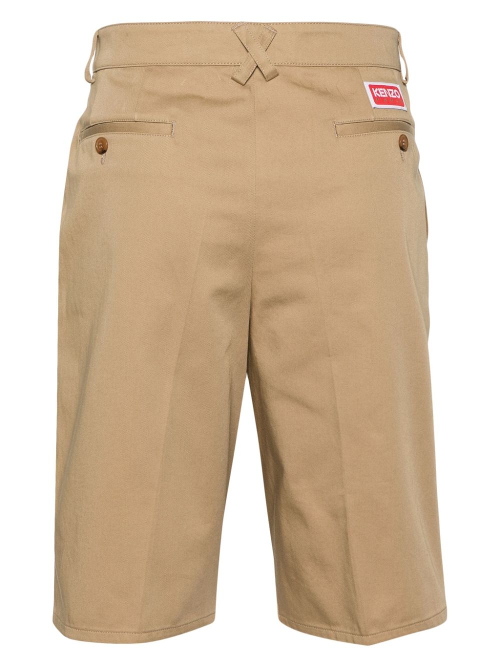 button-up chino shorts - 2