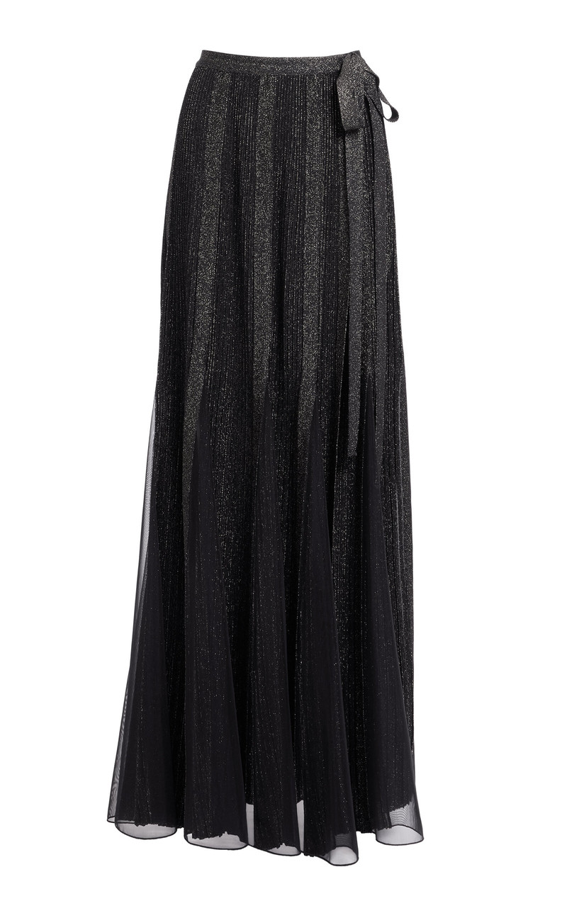 Knit Maxi Skirt black 1