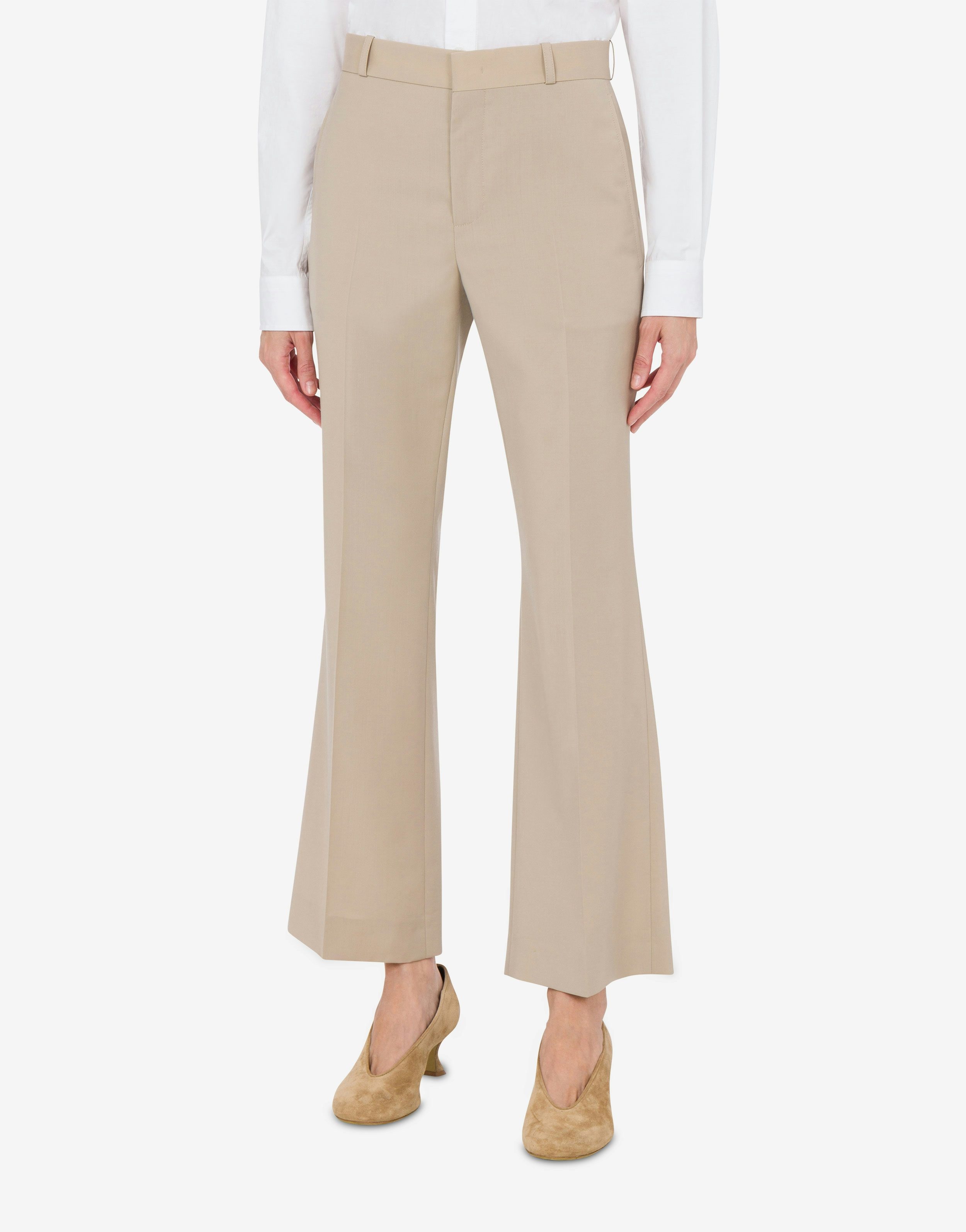 WOOL CANVAS TROUSERS - 2