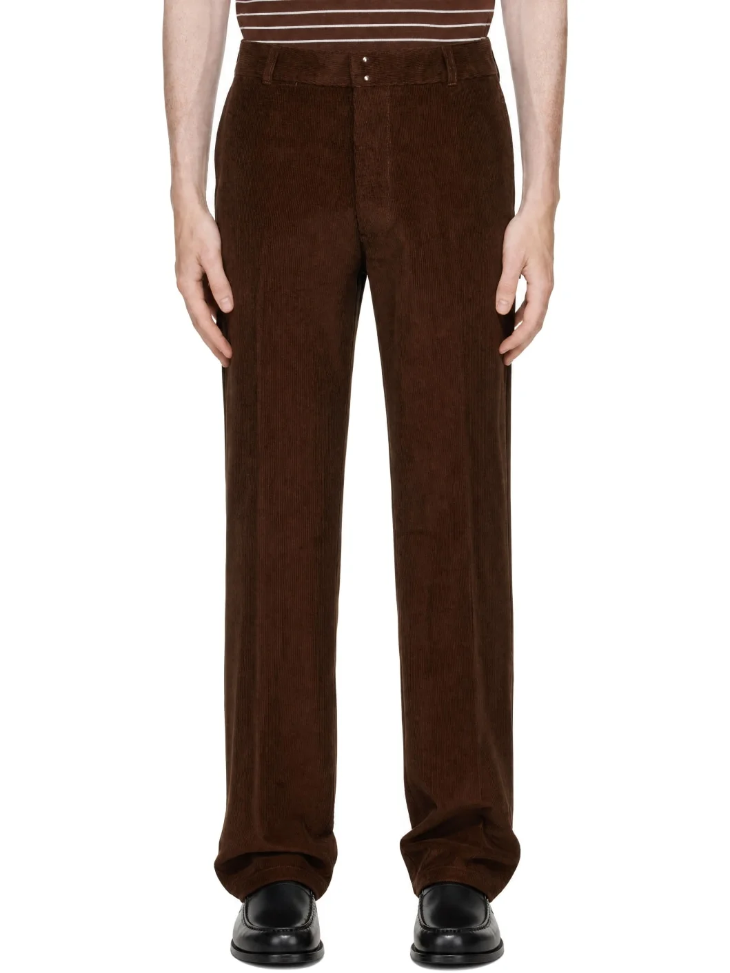 Brown Paris Fit Trousers - 1